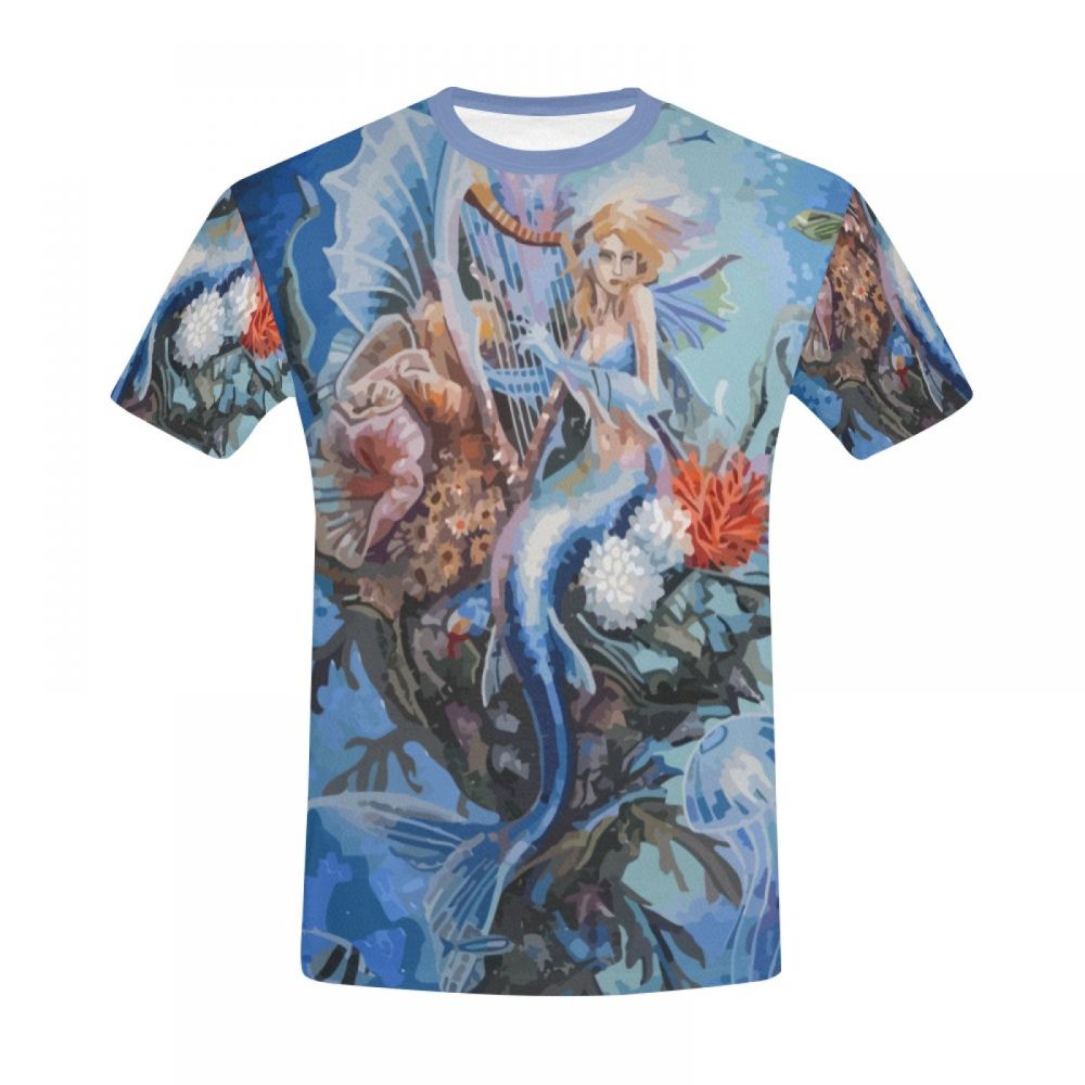 Men's Digital Art Mermaid Lullaby Short T-shirt Canada