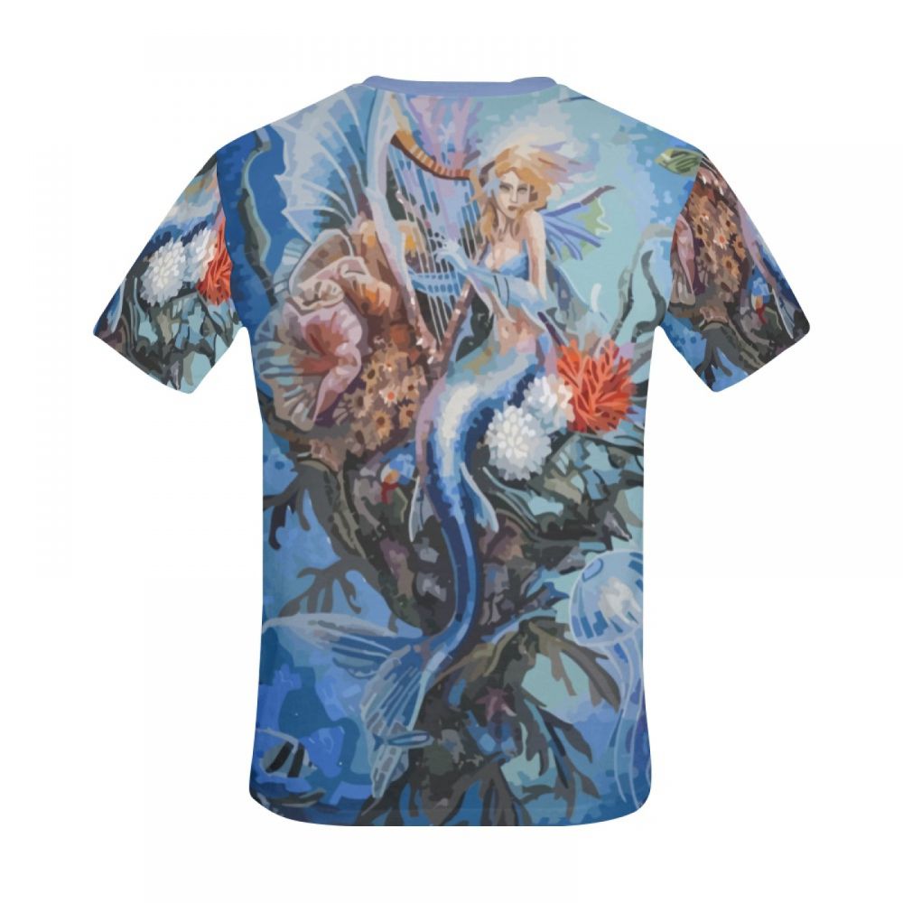 Men's Digital Art Mermaid Lullaby Short T-shirt Canada