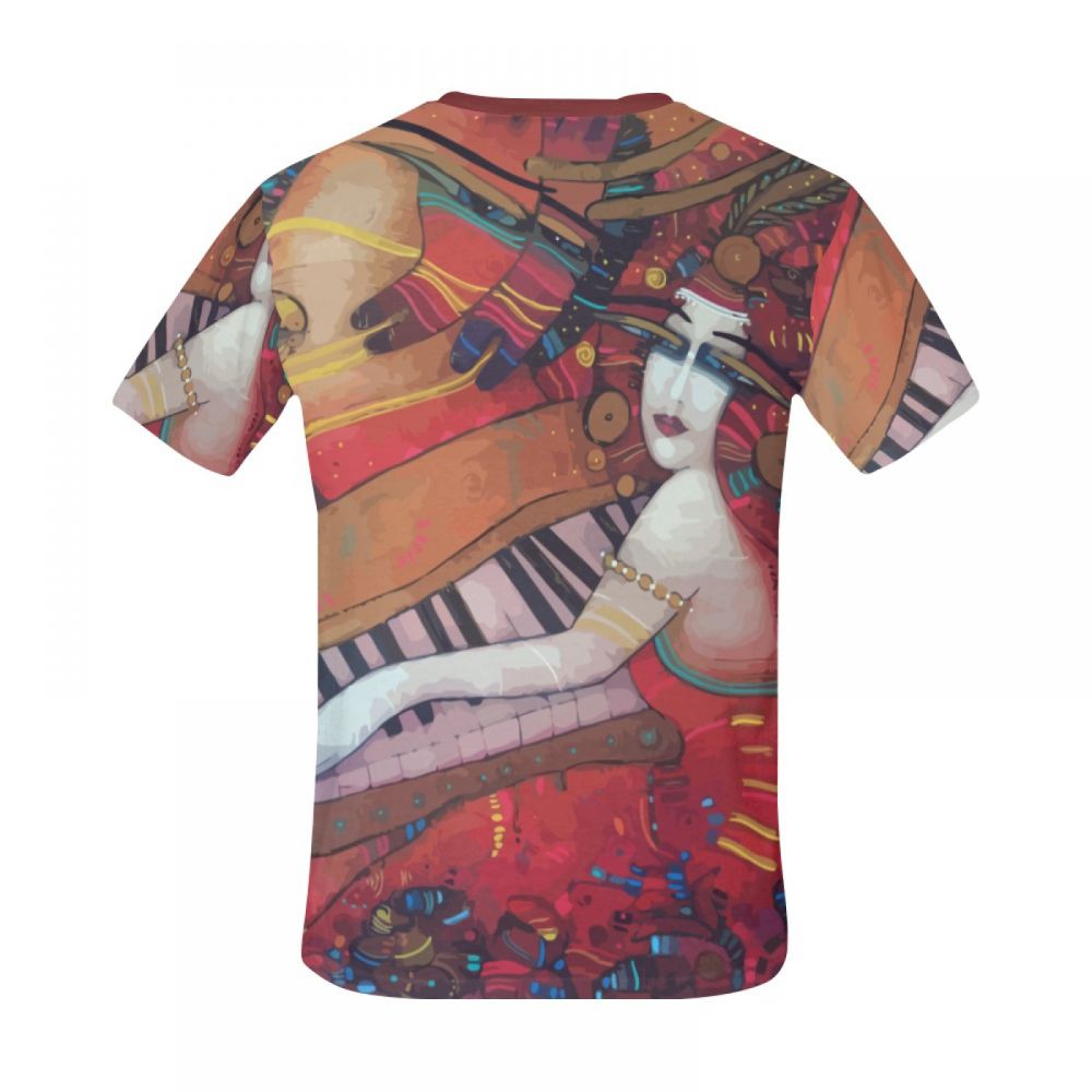 Men's Art Rouge Girl Piano Short T-shirt Canada