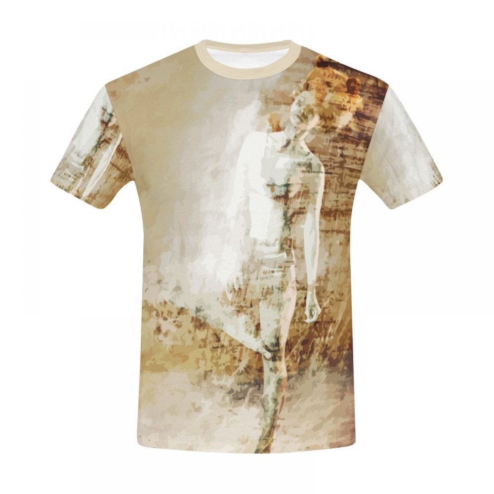 Men's Art Digital Bear Women Short T-shirt Canada