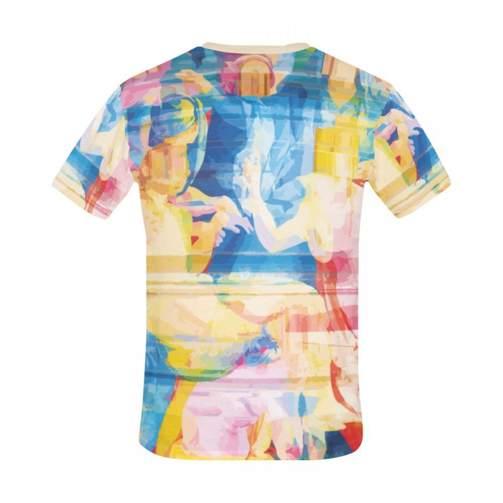 Men's Art Digital Glitch Short T-shirt Canada