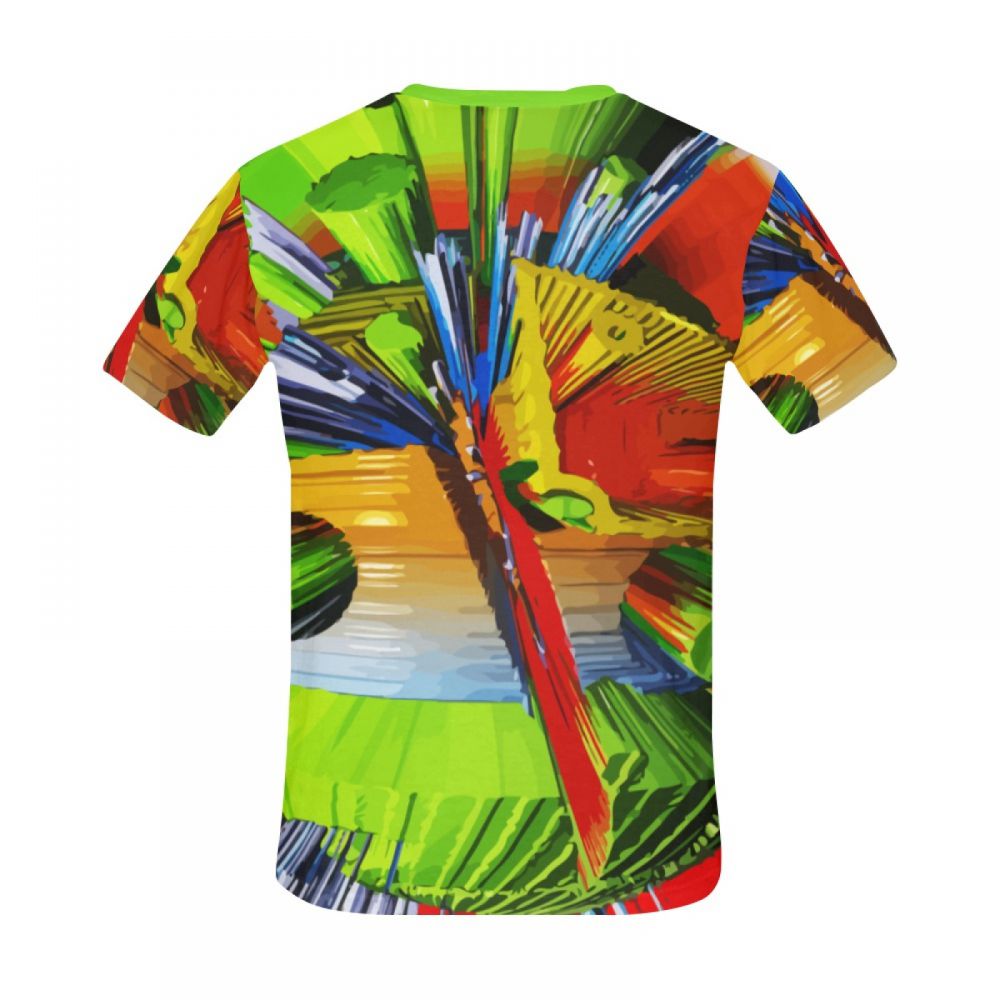 Men's Art Digital Earthquake Peak Short T-shirt Canada