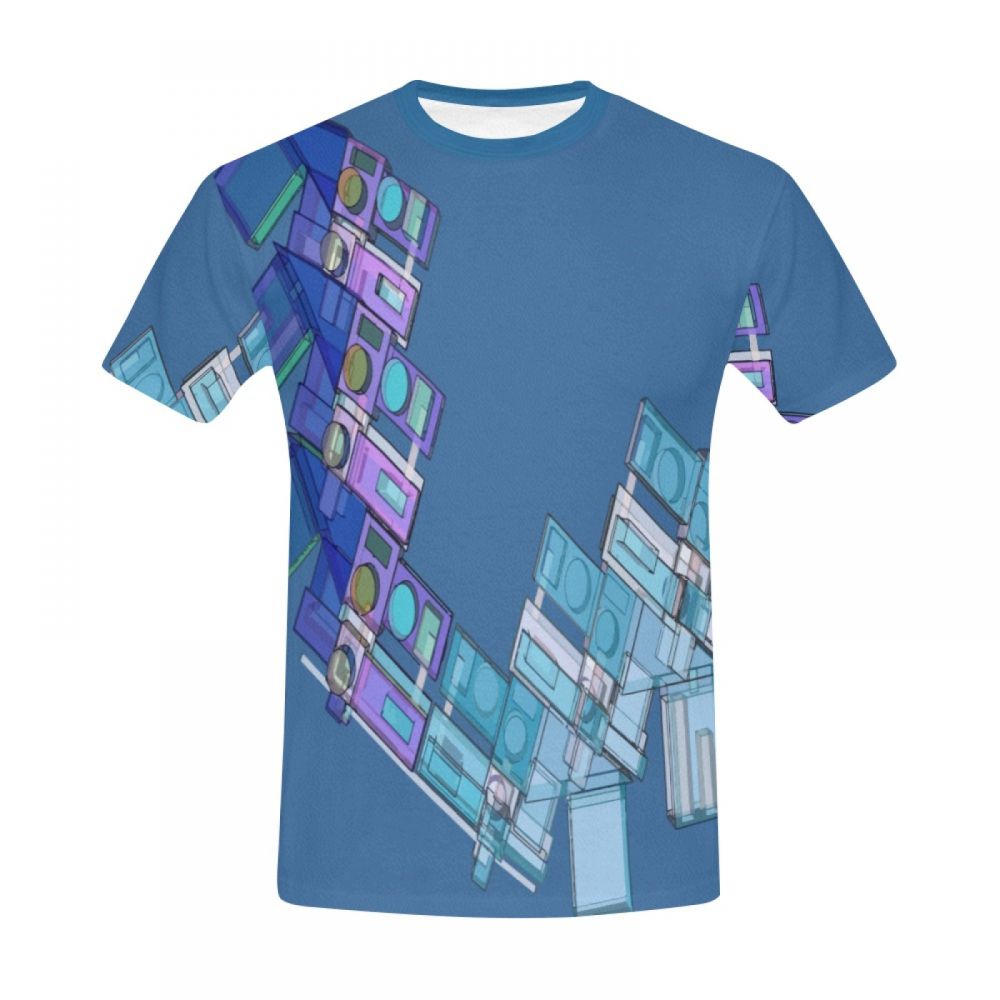 Men's 3d Modeling Geometric Art Short T-shirt Canada