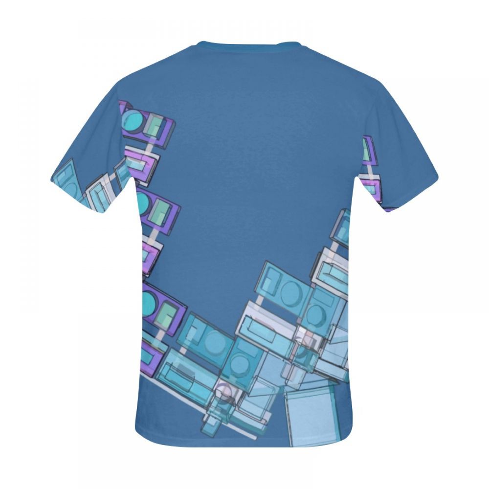 Men's 3d Modeling Geometric Art Short T-shirt Canada