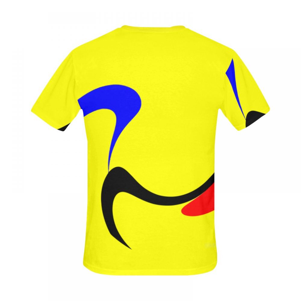 Men's Digital Art Yellow Short T-shirt Canada