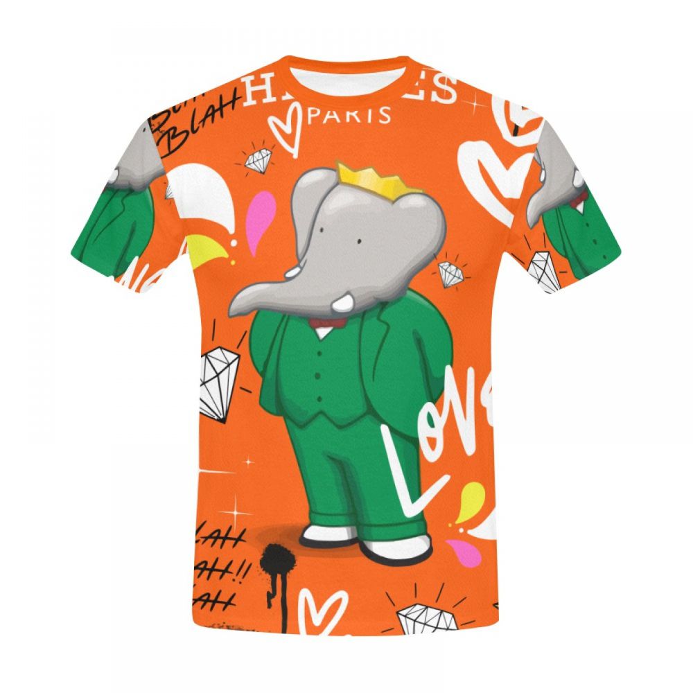 Men's Street Art Mr Elephant Short T-shirt Canada