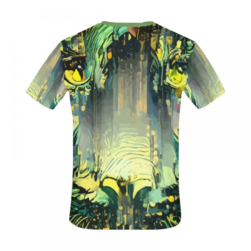 Men's Figurative Color Green Short T-shirt Canada