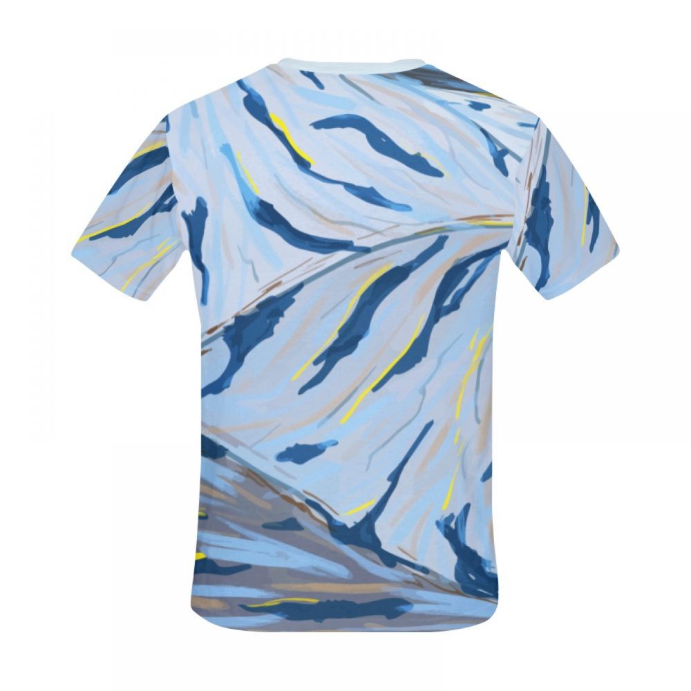 Men's Artistic Color Water Flow Short T-shirt Canada