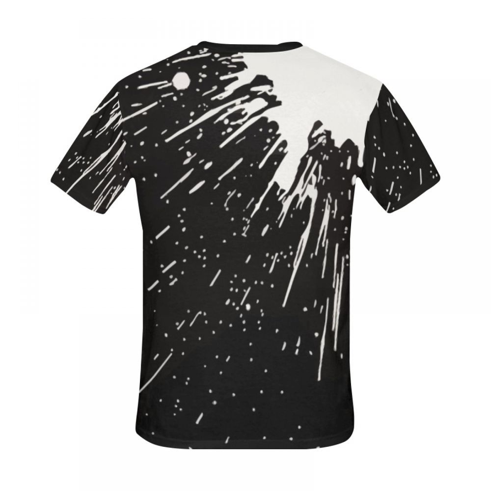 Men's Abstract Art Black And White Graffiti Short T-shirt Canada