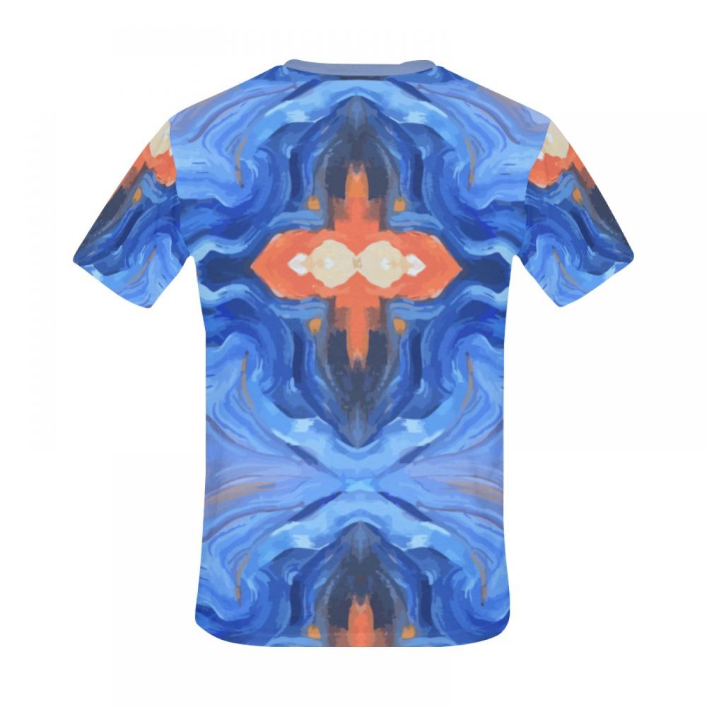 Men's Abstract Art Corrugated Cross Short T-shirt Canada