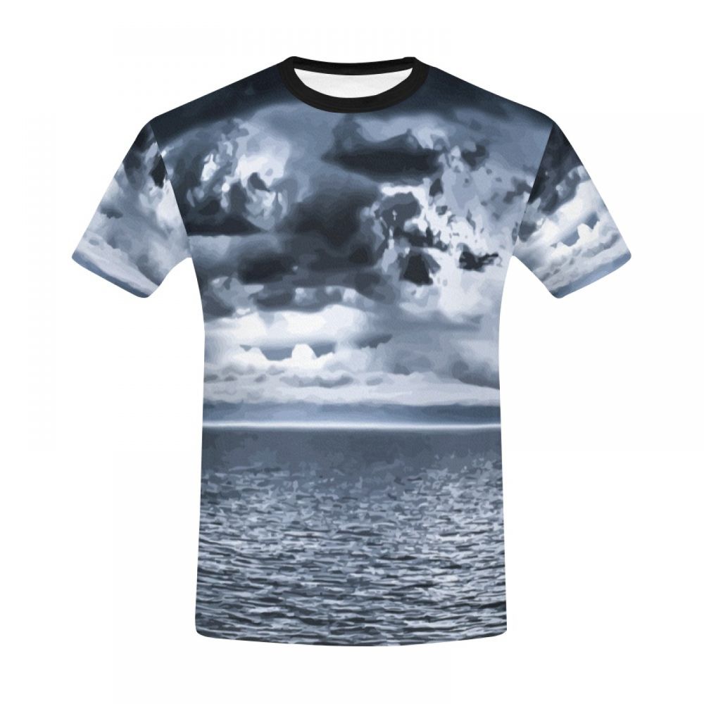 Men's Art Ocean Cloudy Short T-shirt Canada