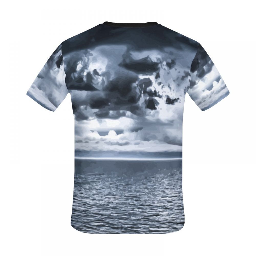 Men's Art Ocean Cloudy Short T-shirt Canada