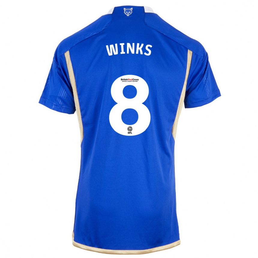 Kids Football Harry Winks #8 Blue Home Jersey 2023/24 T-Shirt Canada