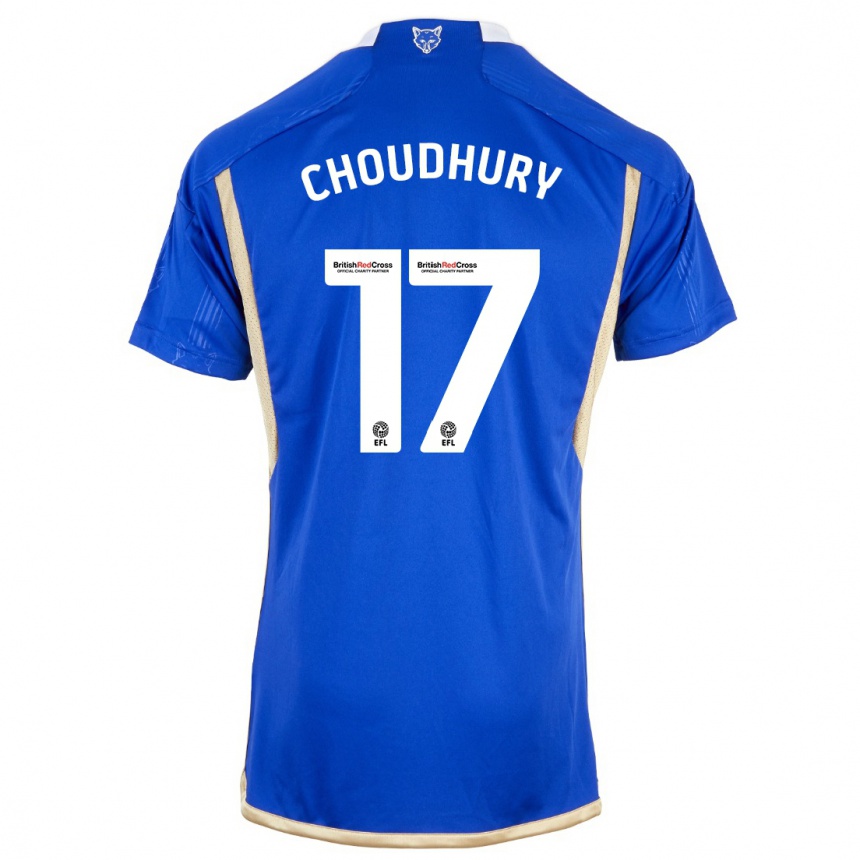 Kids Football Hamza Choudhury #17 Blue Home Jersey 2023/24 T-Shirt Canada