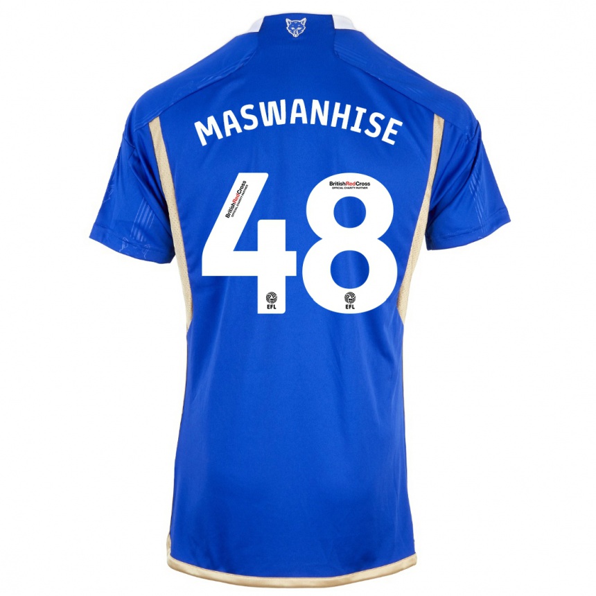 Kids Football Tawanda Maswanhise #48 Blue Home Jersey 2023/24 T-Shirt Canada