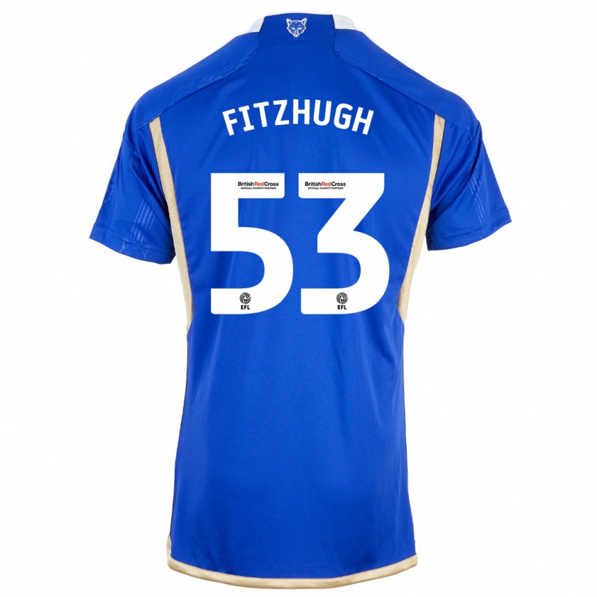 Kids Football Ethan Fitzhugh #53 Blue Home Jersey 2023/24 T-Shirt Canada