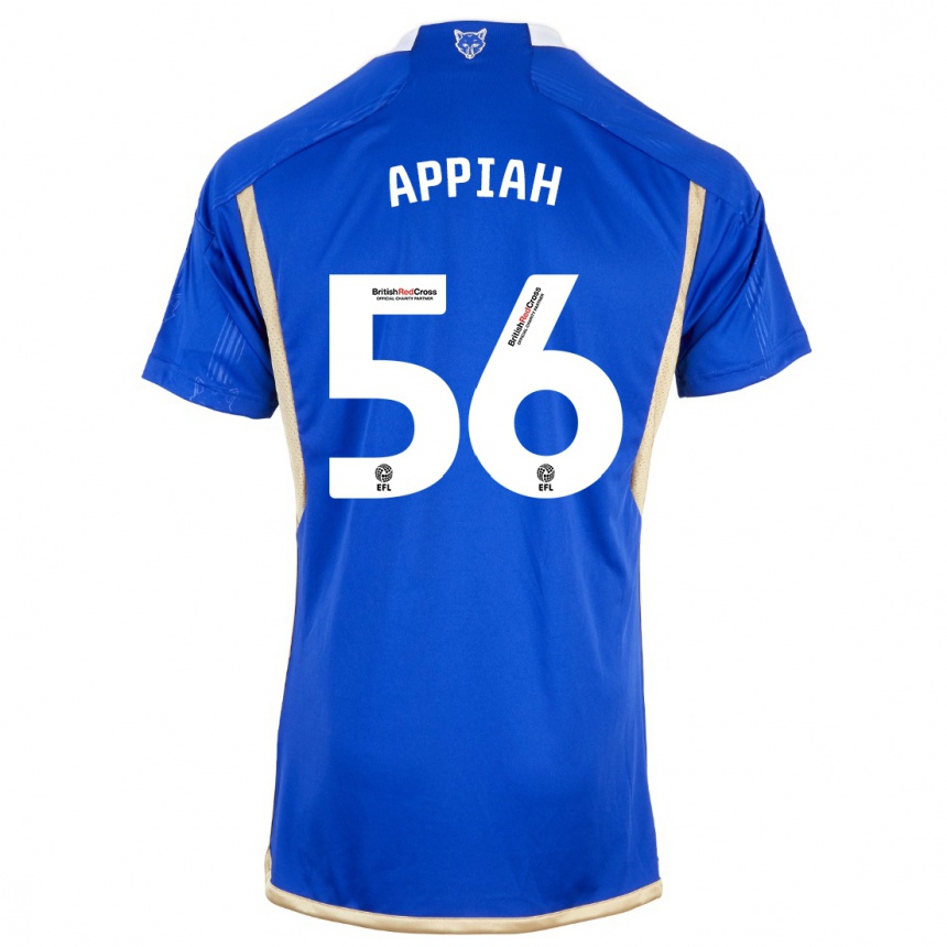 Kids Football Paul Appiah #56 Blue Home Jersey 2023/24 T-Shirt Canada