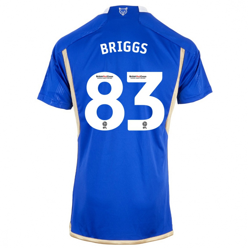 Kids Football Logan Briggs #83 Blue Home Jersey 2023/24 T-Shirt Canada