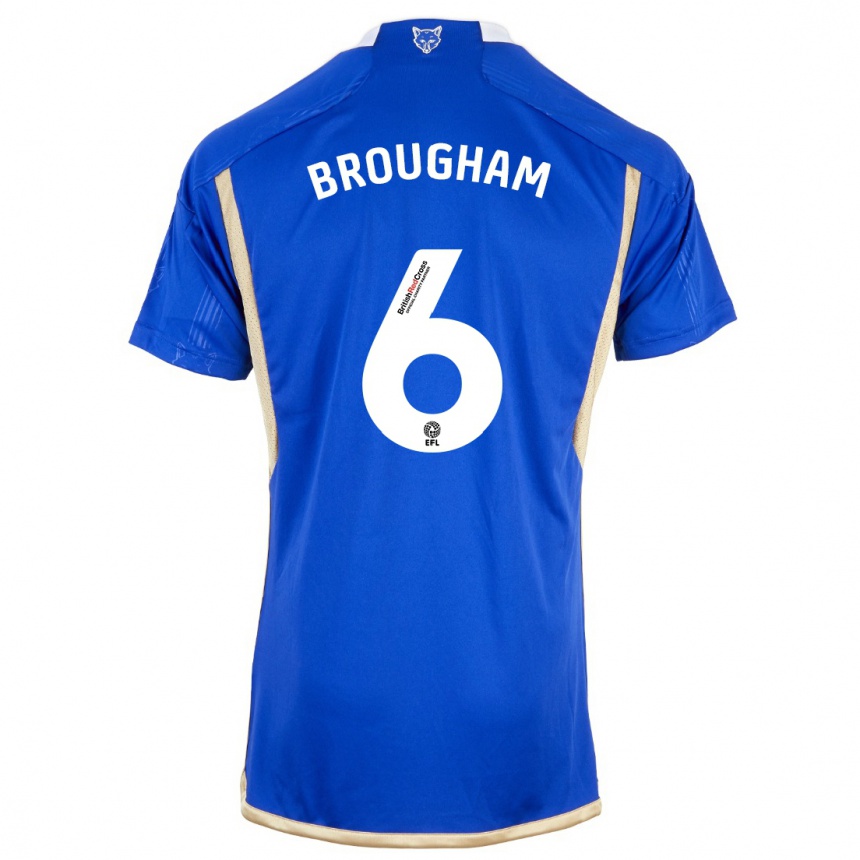 Enfant Football Maillot Georgia Brougham #6 Bleu Tenues Domicile 2023/24 Canada