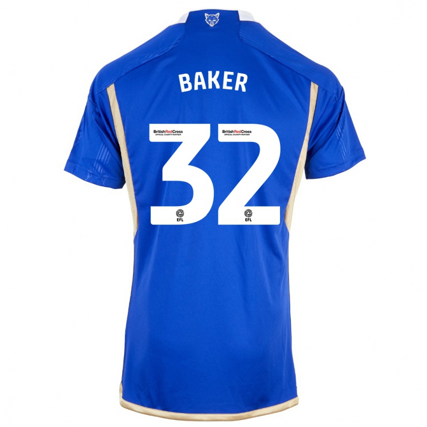 Enfant Football Maillot Ava Baker #32 Bleu Tenues Domicile 2023/24 Canada