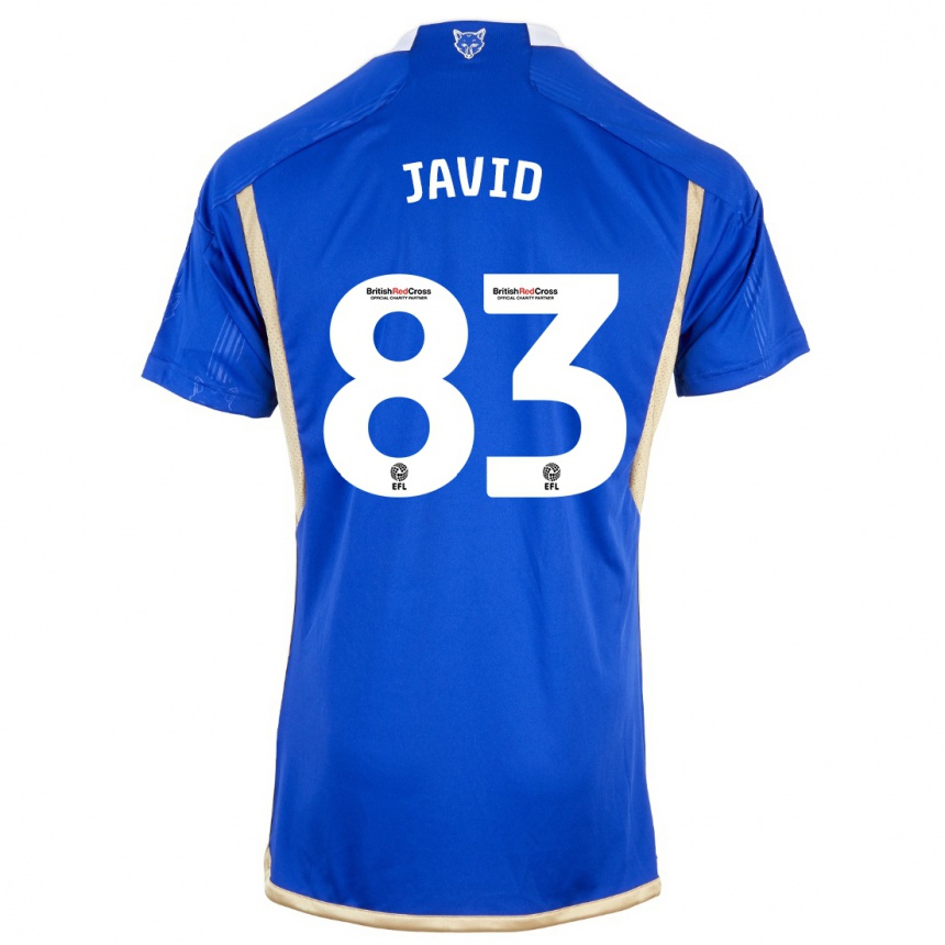 Kids Football Abdullah Javid #83 Blue Home Jersey 2023/24 T-Shirt Canada