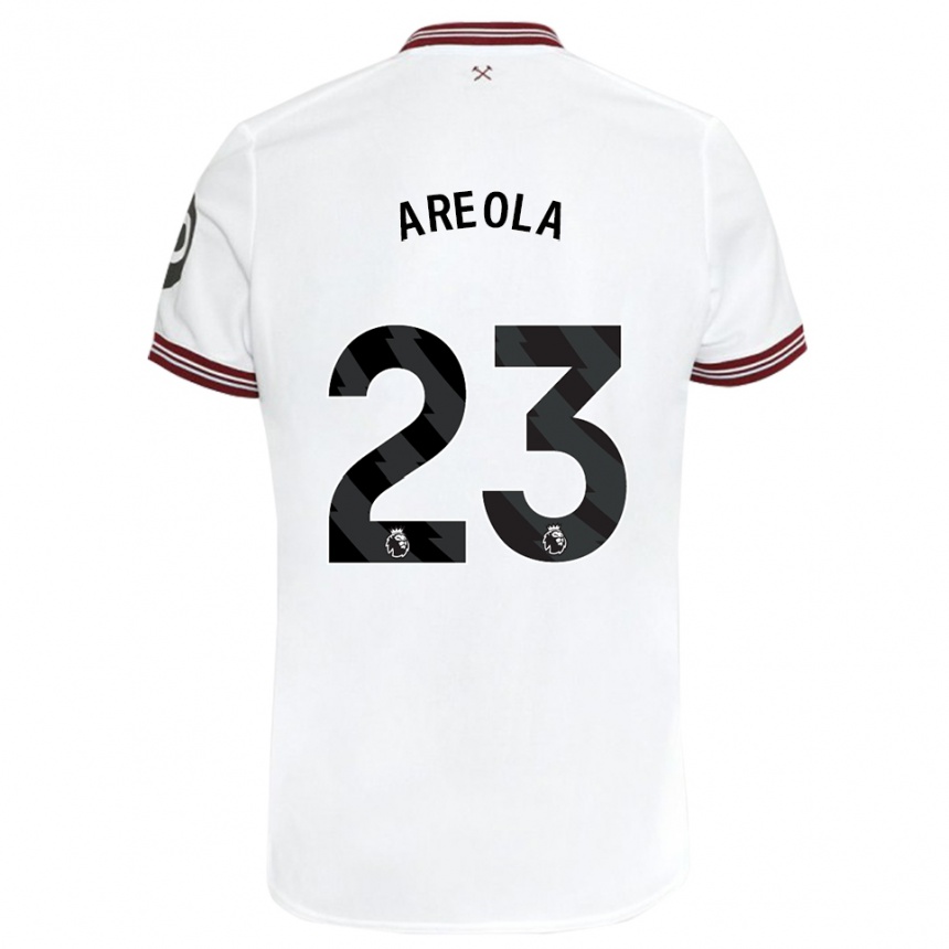 Enfant Football Maillot Alphonse Areola #23 Blanc Tenues Extérieur 2023/24 Canada