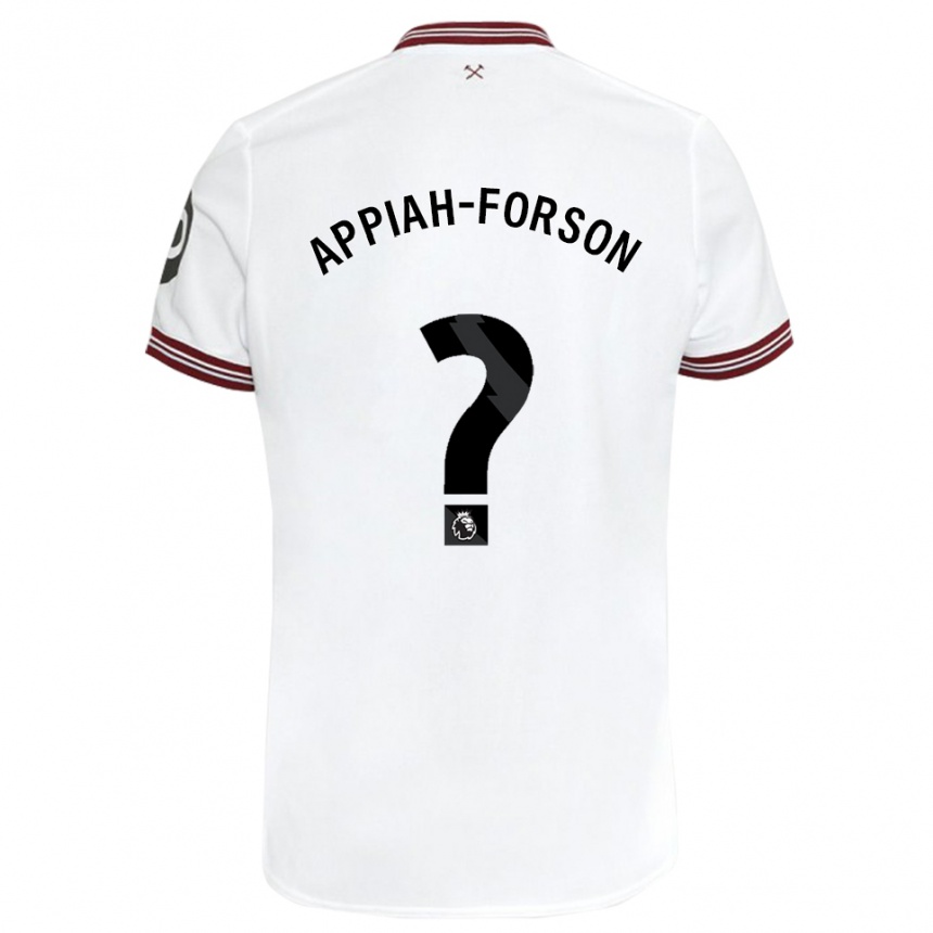 Enfant Football Maillot Keenan Appiah-Forson #0 Blanc Tenues Extérieur 2023/24 Canada