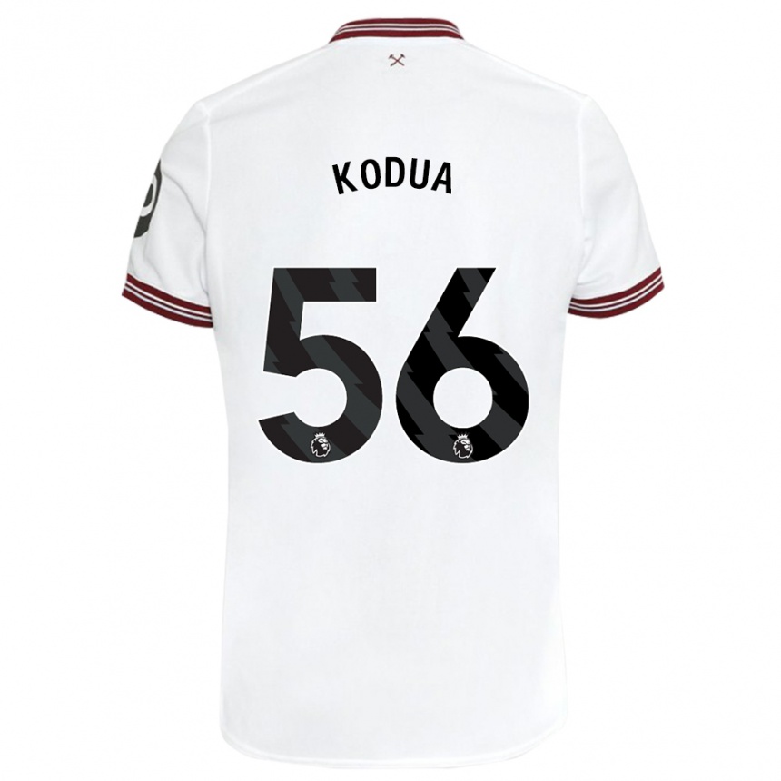 Enfant Football Maillot Gideon Kodua #56 Blanc Tenues Extérieur 2023/24 Canada