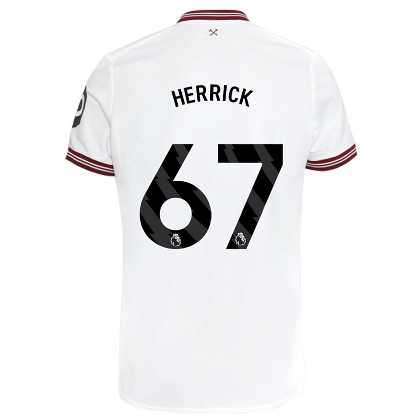 Enfant Football Maillot Finlay Herrick #67 Blanc Tenues Extérieur 2023/24 Canada