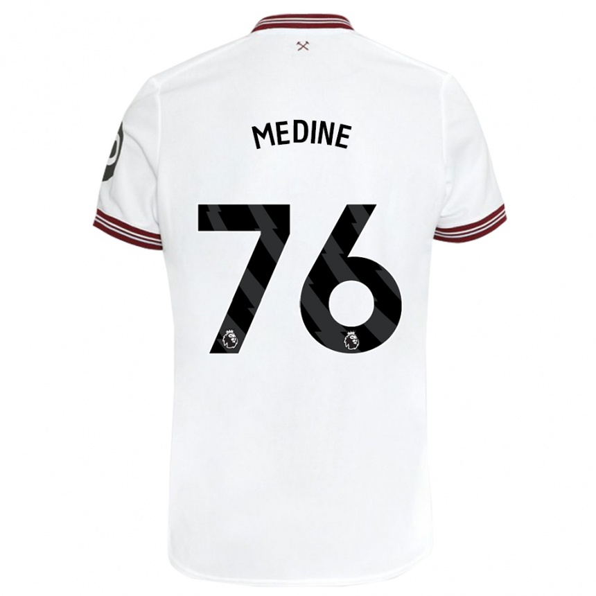 Enfant Football Maillot Jethro Medine #76 Blanc Tenues Extérieur 2023/24 Canada