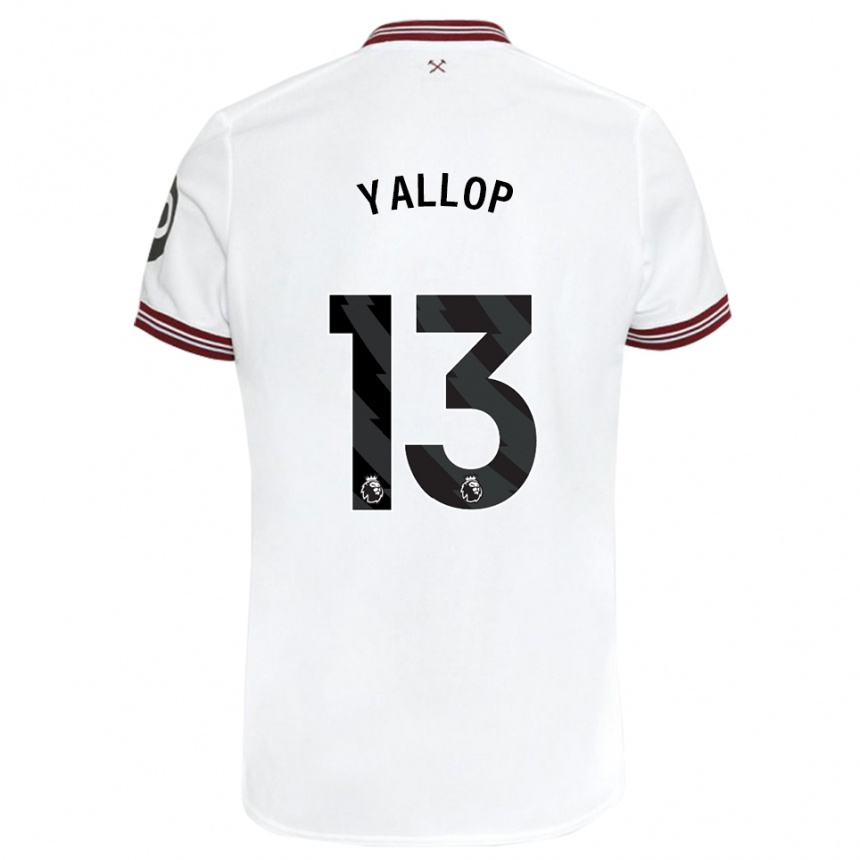 Enfant Football Maillot Tameka Yallop #13 Blanc Tenues Extérieur 2023/24 Canada