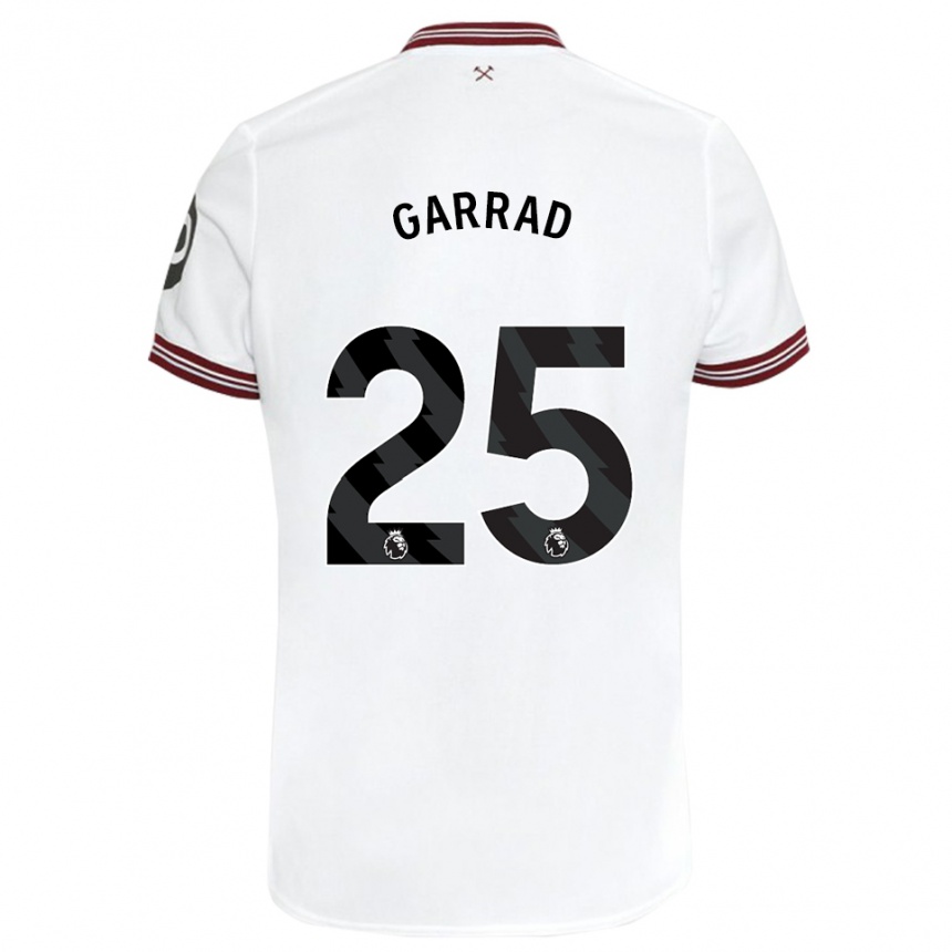 Enfant Football Maillot Grace Garrad #25 Blanc Tenues Extérieur 2023/24 Canada