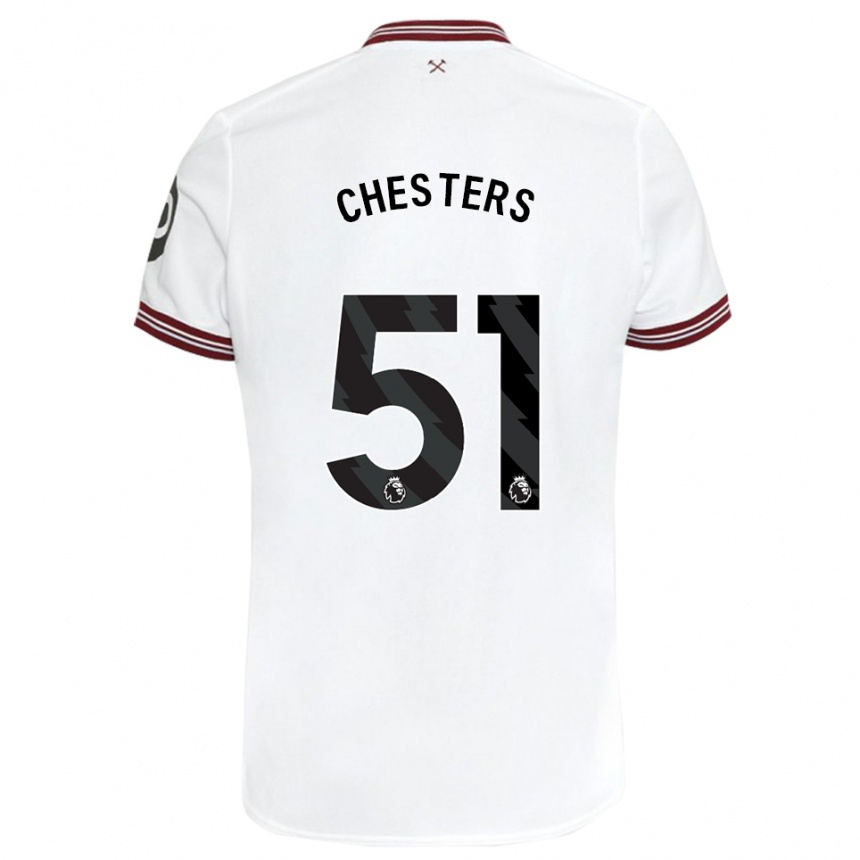 Enfant Football Maillot Daniel Chesters #51 Blanc Tenues Extérieur 2023/24 Canada