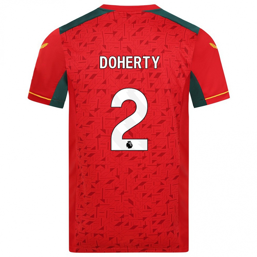 Enfant Football Maillot Matt Doherty #2 Rouge Tenues Extérieur 2023/24 Canada