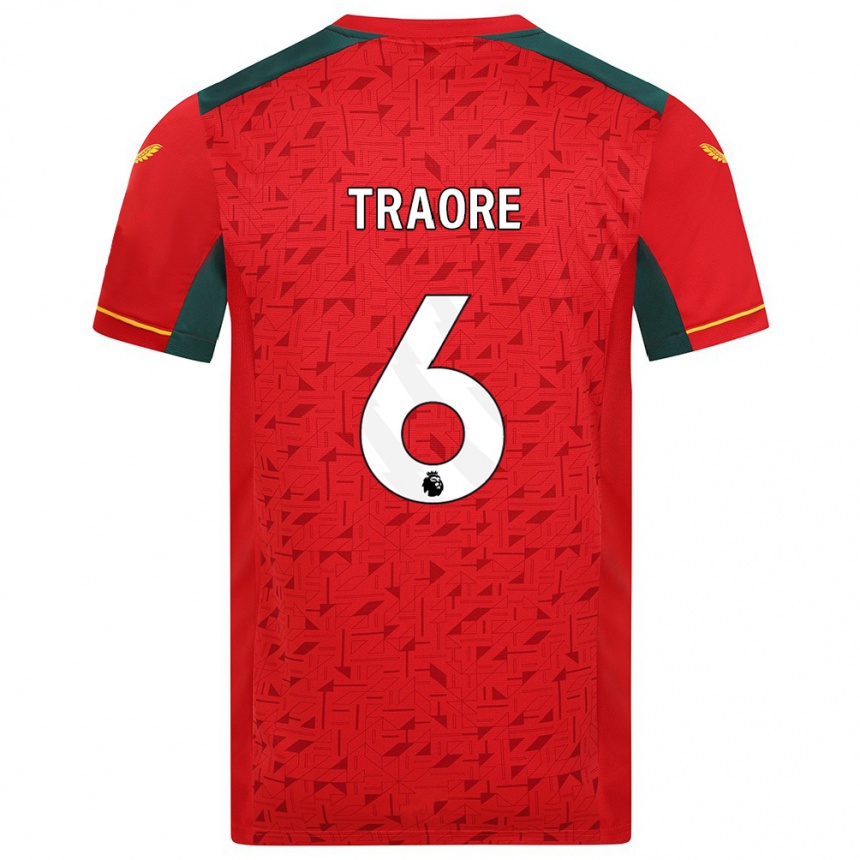 Kids Football Boubacar Traoré #6 Red Away Jersey 2023/24 T-Shirt Canada