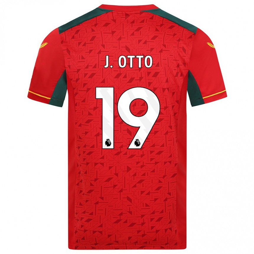 Kids Football Jonny Otto #19 Red Away Jersey 2023/24 T-Shirt Canada