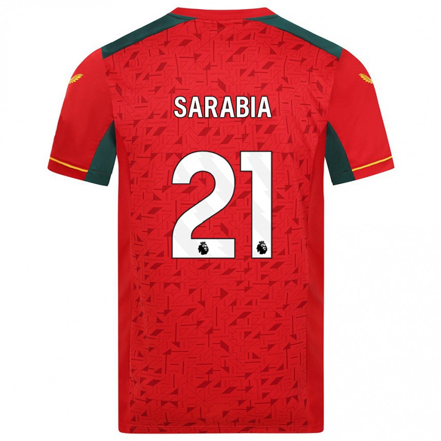 Enfant Football Maillot Pablo Sarabia #21 Rouge Tenues Extérieur 2023/24 Canada