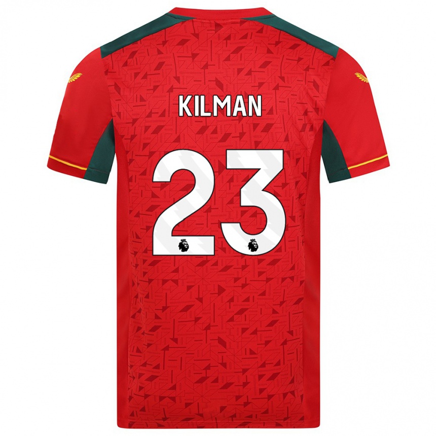 Kids Football Max Kilman #23 Red Away Jersey 2023/24 T-Shirt Canada