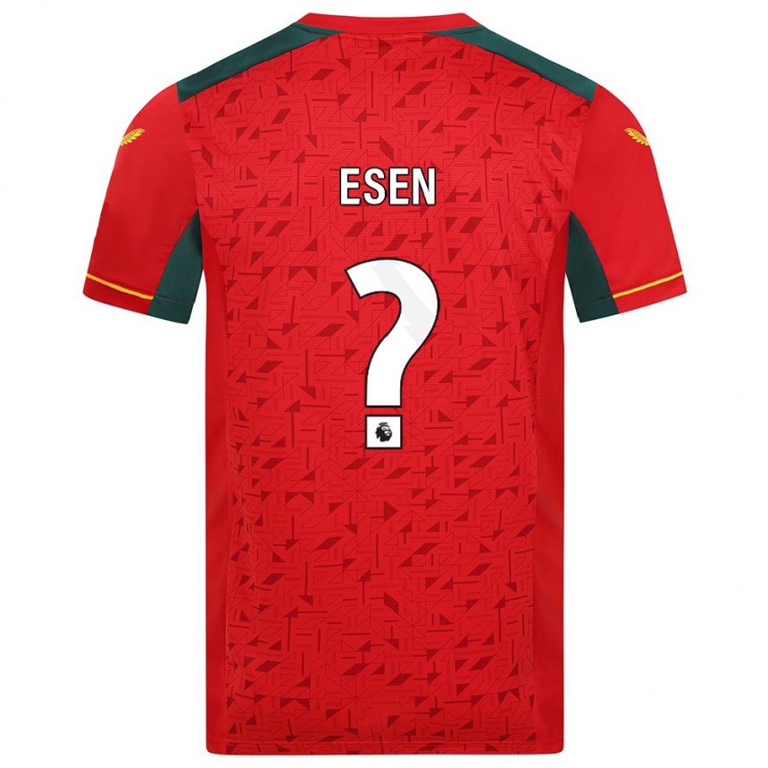 Kids Football Josh Esen #0 Red Away Jersey 2023/24 T-Shirt Canada