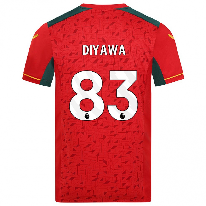 Kids Football Aaron Keto-Diyawa #83 Red Away Jersey 2023/24 T-Shirt Canada