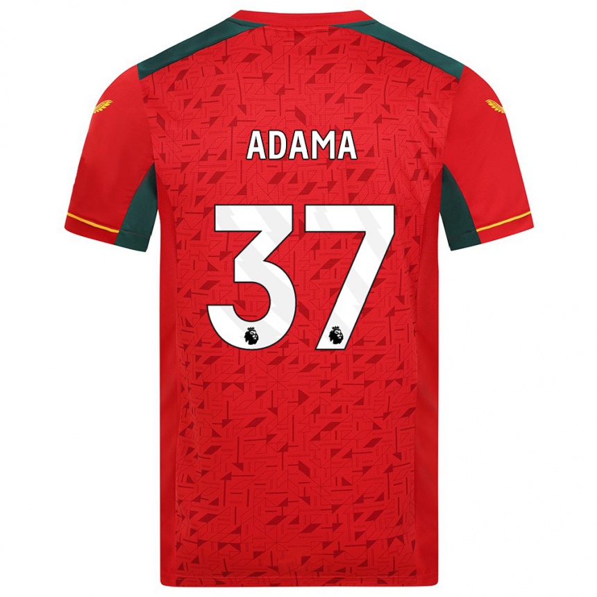 Kids Football Adama Traore #37 Red Away Jersey 2023/24 T-Shirt Canada