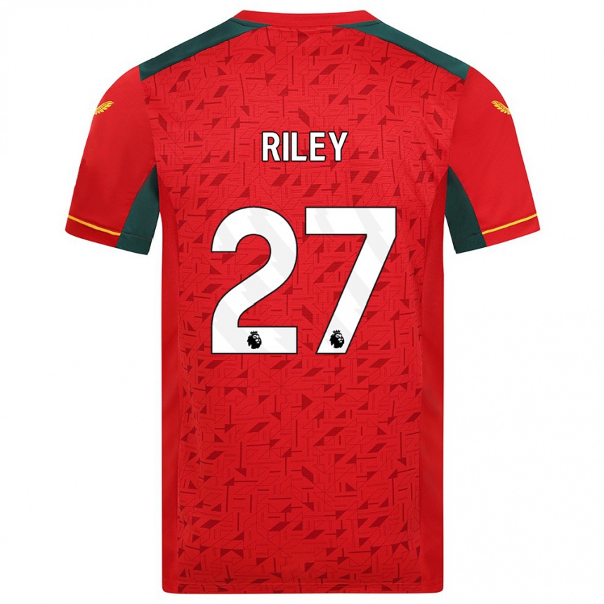 Kids Football Lauren Riley #27 Red Away Jersey 2023/24 T-Shirt Canada