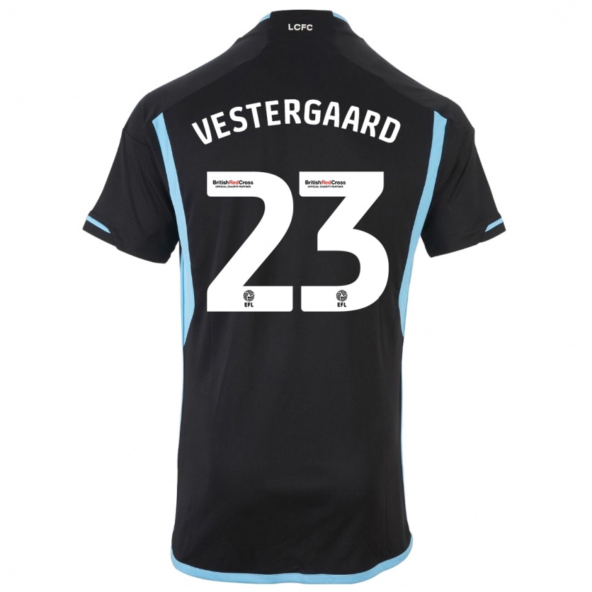 Enfant Football Maillot Jannik Vestergaard #23 Noir Tenues Extérieur 2023/24 Canada