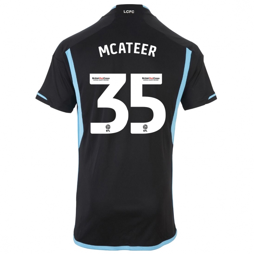 Kids Football Kasey Mcateer #35 Black Away Jersey 2023/24 T-Shirt Canada