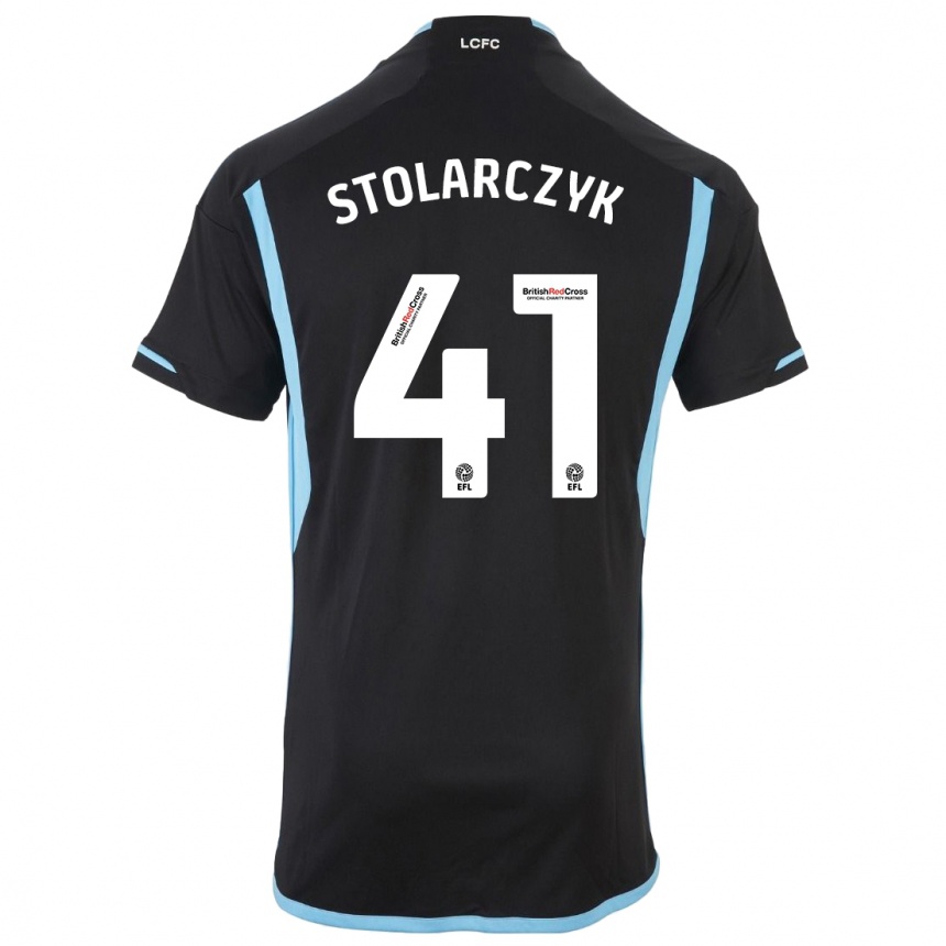 Enfant Football Maillot Jakub Stolarczyk #41 Noir Tenues Extérieur 2023/24 Canada