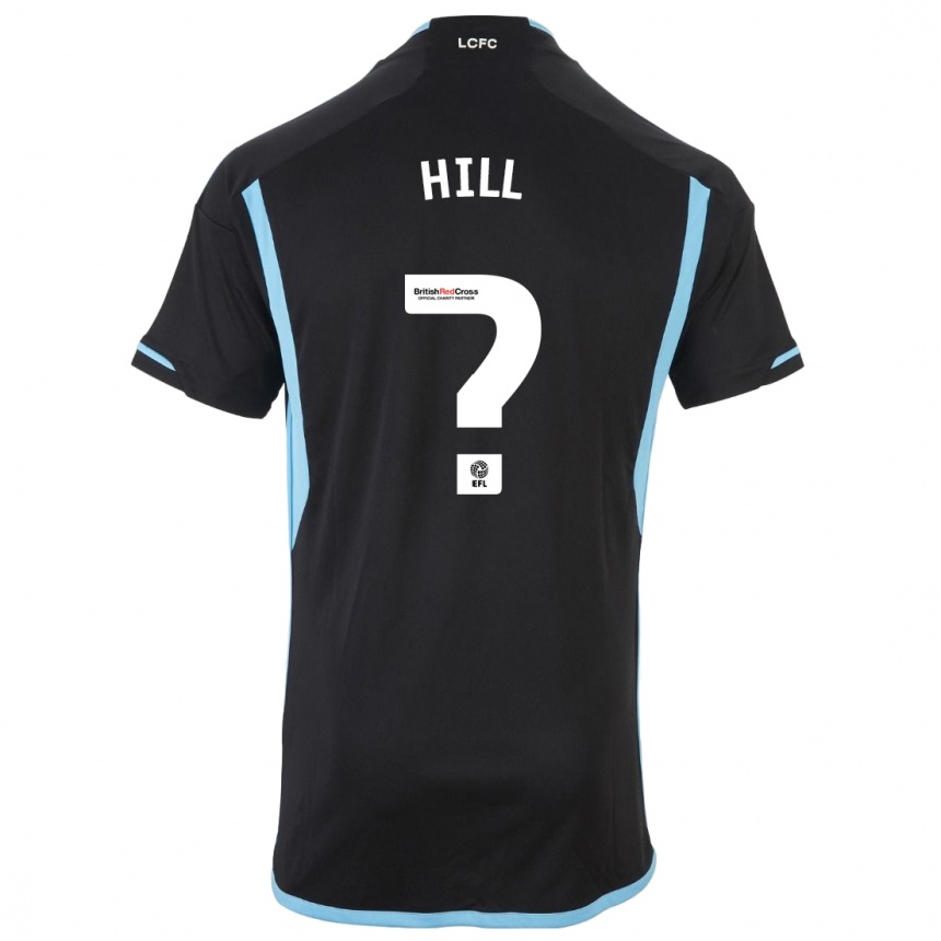 Kids Football Deniche Hill #0 Black Away Jersey 2023/24 T-Shirt Canada