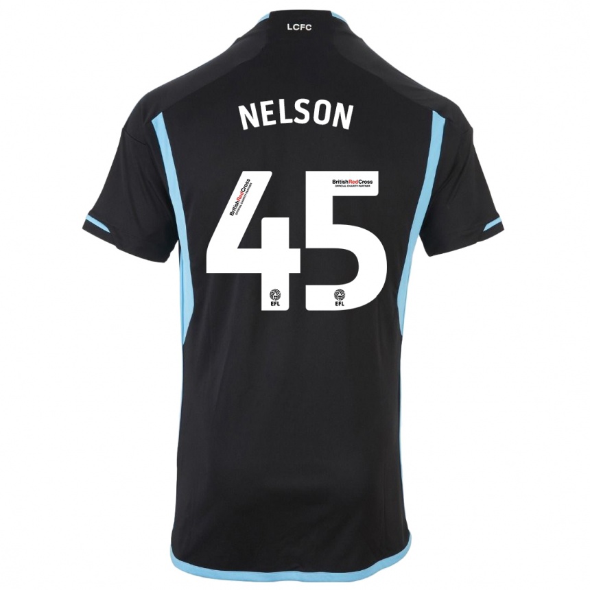 Enfant Football Maillot Ben Nelson #45 Noir Tenues Extérieur 2023/24 Canada