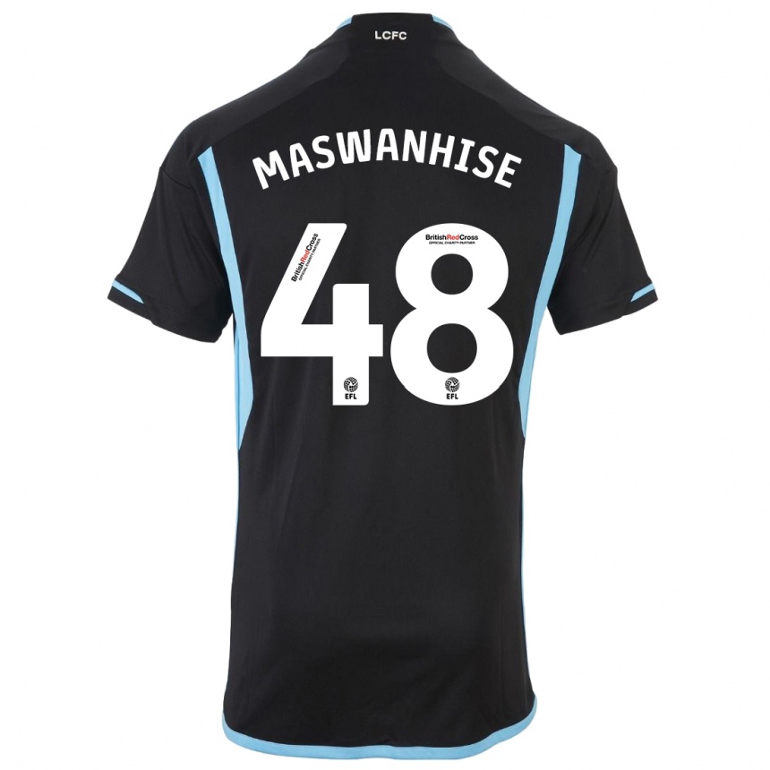 Enfant Football Maillot Tawanda Maswanhise #48 Noir Tenues Extérieur 2023/24 Canada