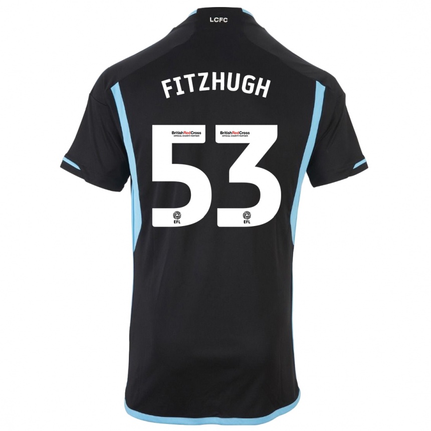 Kids Football Ethan Fitzhugh #53 Black Away Jersey 2023/24 T-Shirt Canada