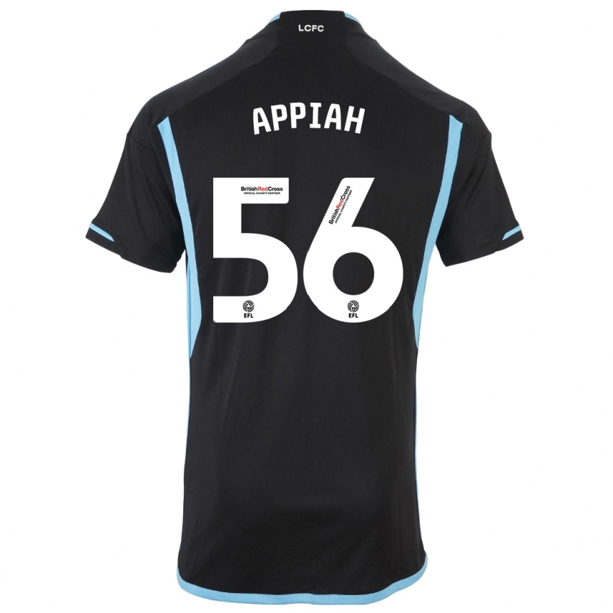 Kids Football Paul Appiah #56 Black Away Jersey 2023/24 T-Shirt Canada